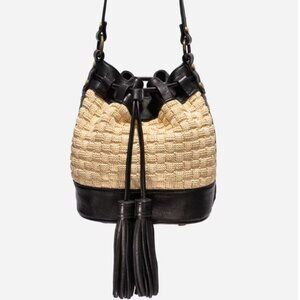 Johnny Was Black and Tan Crossbody Bag